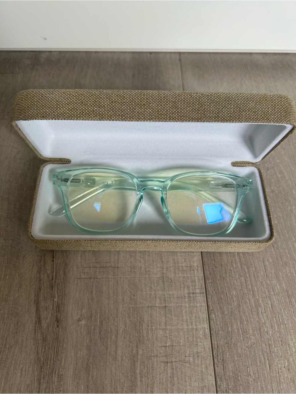 Blue Light Glasses with Clear Blue Frames